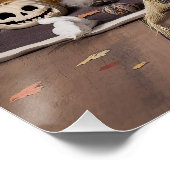 Miniatur Schnauzer Pumpkins Halloween Beängstigend Poster (Ecke)