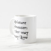 Miniatur-Schnauzer-Tasse Kaffeetasse (Vorderseite Links)