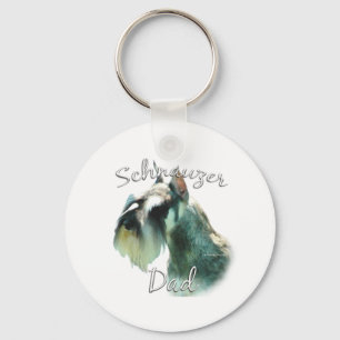 Miniatur Schnauzer Vater 2 Schlüsselanhänger