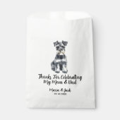Miniatur Schnauzer Vollfarbenprägung Pet Wedding Geschenktütchen (Vorderseite)