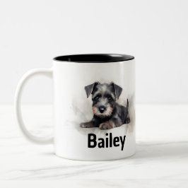Miniatur Schnauzer Wasserfarbe Tasse