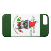 Miniatur Schnauzer Weihnachten Case-Mate iPhone Hülle (Rückseite (Horizontal))