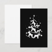 Miniatur-Schnauzer-Weihnachtsbaumliebhaber RSVP Karte (Vorne/Hinten)