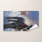 Miniatur Schnauzer Weihnachtsfeiertage Badhandtuch Set (Handtuch)