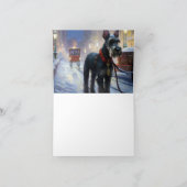 Miniatur Schnauzer Weihnachtsfeiertage Karte (Innenseite)