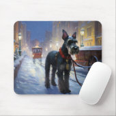 Miniatur Schnauzer Weihnachtsfeiertage Mousepad (Mit Mouse)