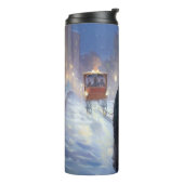 Miniatur Schnauzer Weihnachtsfeiertage Thermosbecher (Nach links gedreht)