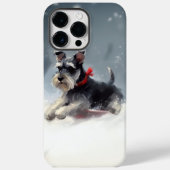 Miniatur Schnauzer Weihnachtsschnee Winter Case-Mate iPhone Hülle (Rückseite)