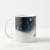 Miniatur Schnauzer Weihnachtsschnee Winter Kaffeetasse (Links)
