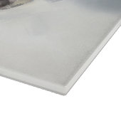 Miniatur Schnauzer Weihnachtsschnee Winter Schneidebrett (Ecke)