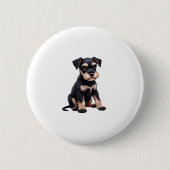 Miniatur Schnauzer Welpe (3) Button (Vorderseite)