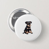 Miniatur Schnauzer Welpe (3) Button (Vorne & Hinten)
