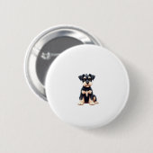 Miniatur Schnauzer Welpe (4) Button (Vorne & Hinten)