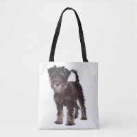 Miniatur Schnauzer Welpen Hund Leinwand Totbeutel