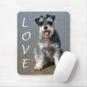 Miniatur Schnauzer Welpen-Hundepolster Mousepad (Mit Mouse)