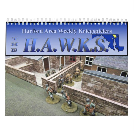 Miniatur-Spiel-Wandkalender der Falke-2019 Kalender (Titelbild)