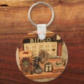 Miniatur-Vintag-Grammophon Schlüsselanhänger (Vorderseite)