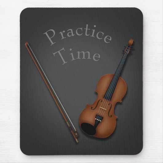 Miniatur-Violine und Personalisierter Bow-String-P Mousepad (Vorne)