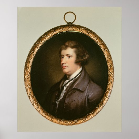 Miniatur von Edmund Burke, 1795 Poster (Vorne)
