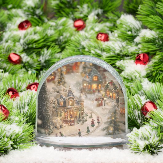 Miniatur Weihnachtsdorf Schneebedeckter Winter Schneekugeln (Weihnachten)