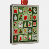 Miniatur-Weihnachtskalender Ornament Aus Metall (Rechts)