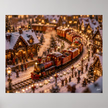 Miniatur-Weihnachtszug-Lieferung