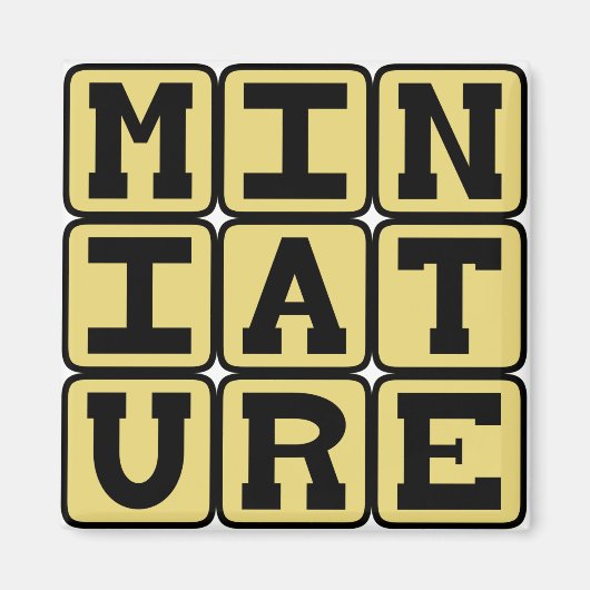 Miniatur, winziges Sammelstück Magnet (Vorne)