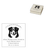 Miniaturamerikanische Schäferhunde Rücksendeadress Gummistempel (Stempel)