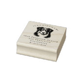 Miniaturamerikanische Schäferhunde Rücksendeadress Gummistempel (Stempel)