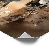 Miniaturamerikanischer Schäferhund Dog Art Print P Poster (Ecke)