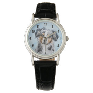 Miniaturbild Amerikanischer Hirtenmaler - Hundekun Armbanduhr
