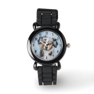 Miniaturbild Amerikanischer Hirtenmaler - Hundekun Armbanduhr