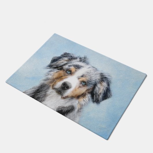 Miniaturbild Amerikanischer Hirtenmaler - Hundekun Fußmatte (Schrägansicht)