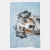 Miniaturbild Amerikanischer Hirtenmaler - Hundekun Geschirrtuch (Vertikal)