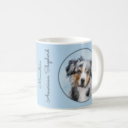 Miniaturbild Amerikanischer Hirtenmaler - Hundekun Kaffeetasse (VorderseiteRechts)