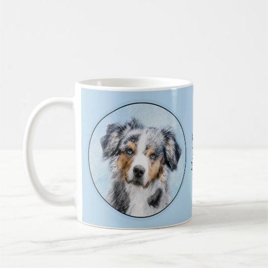Miniaturbild Amerikanischer Hirtenmaler - Hundekun Kaffeetasse (Links)