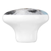 Miniaturbild Amerikanischer Hirtenmaler - Hundekun Keramikknauf (Seitenansicht)