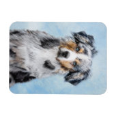 Miniaturbild Amerikanischer Hirtenmaler - Hundekun Magnet (Horizontal)