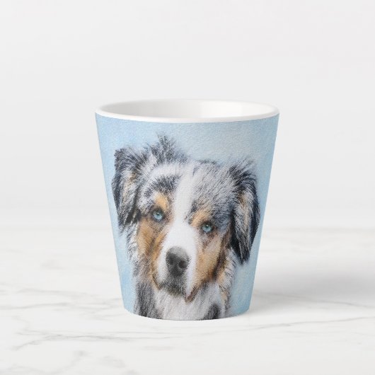 Miniaturbild Amerikanischer Hirtenmaler - Hundekun Milchtasse (Vorderseite)
