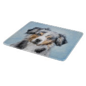Miniaturbild Amerikanischer Hirtenmaler - Hundekun Schneidebrett (Ecke)