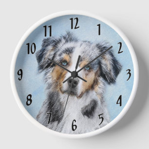 Miniaturbild Amerikanischer Hirtenmaler - Hundekun Uhr