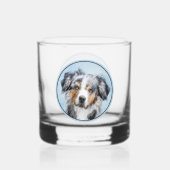 Miniaturbild Amerikanischer Hirtenmaler - Hundekun Whiskyglas (Rückseite)