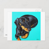 Miniaturbild der Dackel - Diskette Postkarte (Vorne/Hinten)