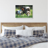 Miniaturbilder und Fohlen 2 Leinwanddruck (Insitu (Schlafzimmer))