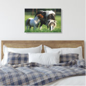 Miniaturbilder und Fohlen 2 Leinwanddruck (Insitu (Schlafzimmer))