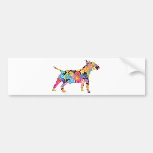 MiniaturBullterrier Autoaufkleber