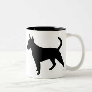 MiniaturBullterrier-Gang Zweifarbige Tasse
