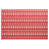 MiniaturBullterrier-Weihnachtsmuster-Rot Stoff (Fat Quarter (45,7 x 55,9 cm))
