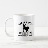 MiniaturBullterrierentwürfe Kaffeetasse (Links)