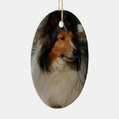Miniaturcollie Ornaemnt Keramik Ornament (Rechts)